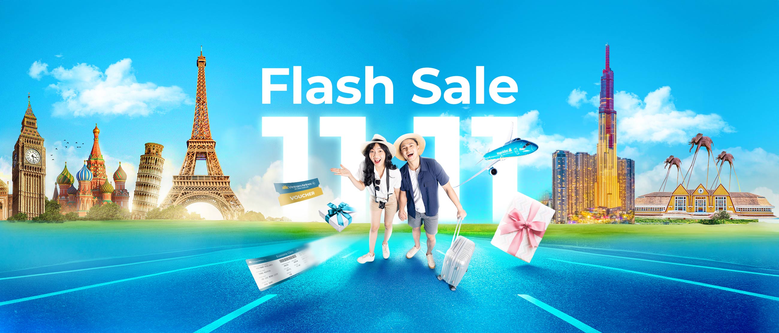 Flash Sale 11/11 Cực Đã Cùng Vietnam Airlines