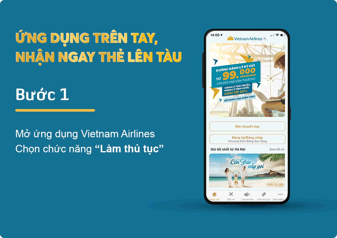 Thời gian check in online Vietnam Airlines là bao lâu trước giờ bay?

